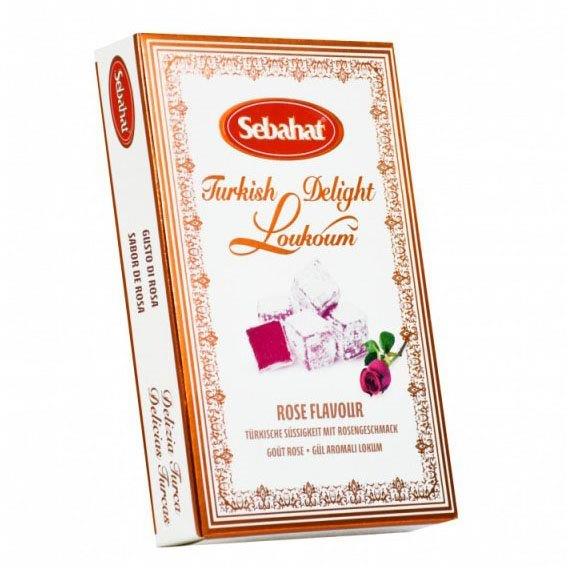 Sebahat Rose Turkish Delight In Gift Box 200g pack shot