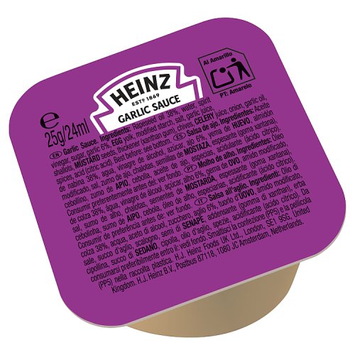 Heinz Dip Pot Garlic Sauce (100 x 25g) pack shot