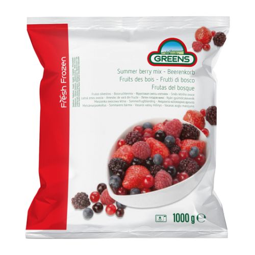 Greens Summer Berries Fruit Mix 1kg pack shot
