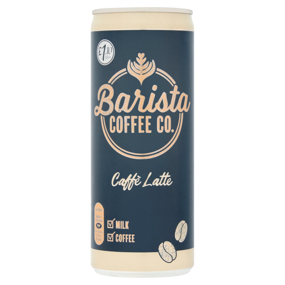 Barista Coffee Latte 250ml PMP pack shot