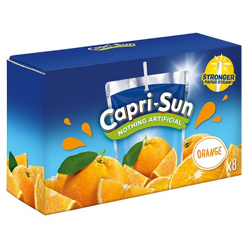 Capri Sun Orange 8pk (8 x 200ml) pack shot