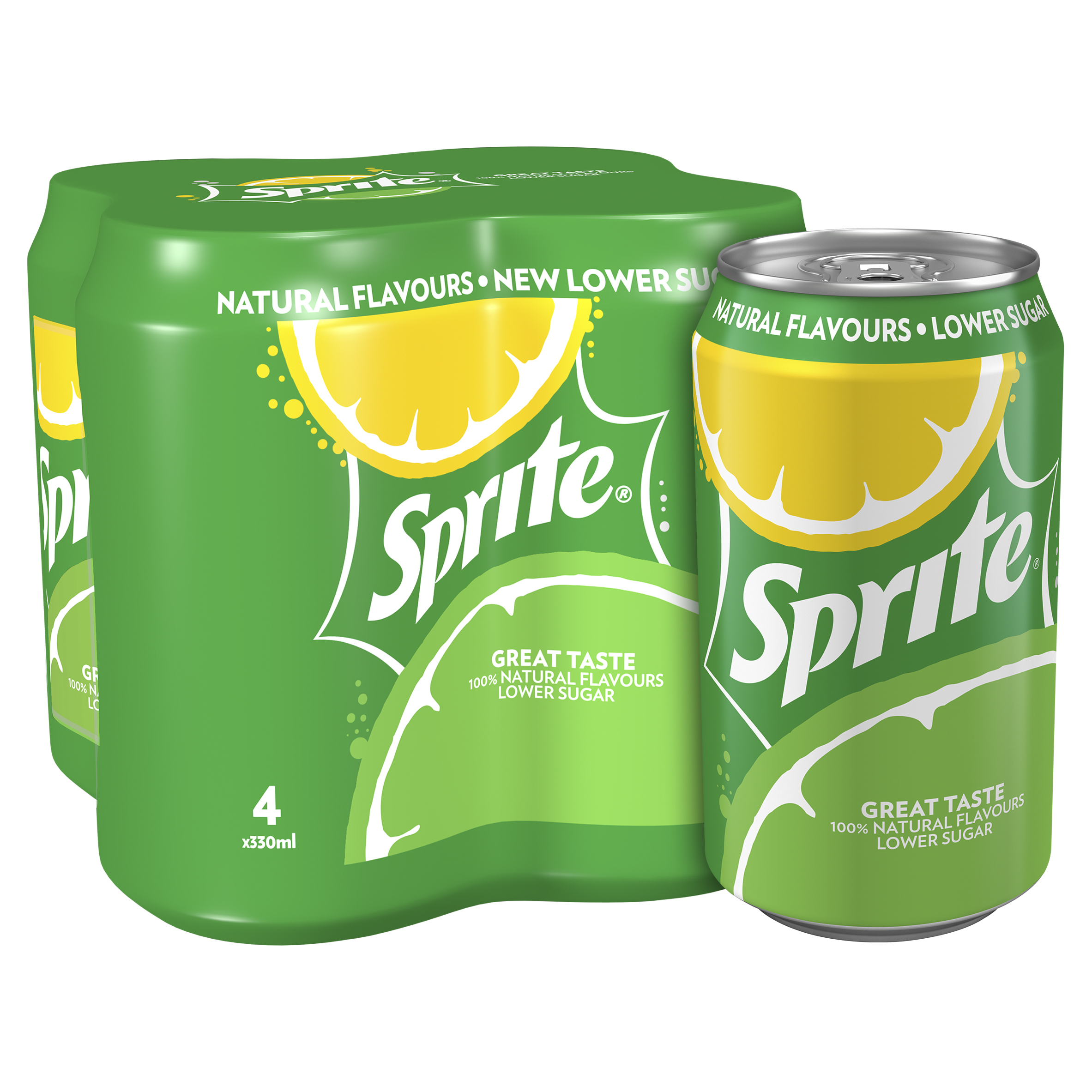 Sprite Regular 4pk (4 x 330ml) pack shot