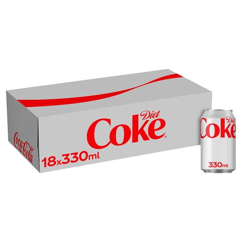 Coke Diet 18pk (18 x 330ml) pack shot
