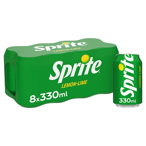 Sprite Regular 8pk (8 x 330ml) pack shot