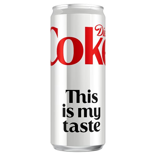 Diet Coke 330ml pack shot