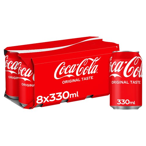Coke Regular 8pk (8 x 330ml) pack shot