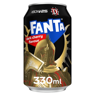 Fanta Dark Cherry Can 330ml pack shot