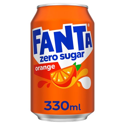 Fanta Orange Zero 330ml pack shot