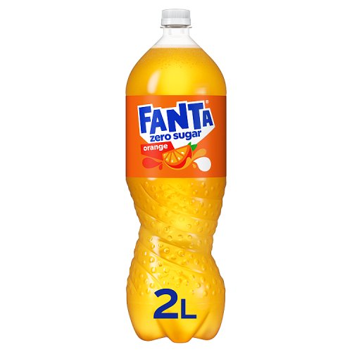 Fanta Zero Orange PET 2Ltr pack shot