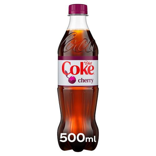 Coke Diet Cherry 500ml pack shot