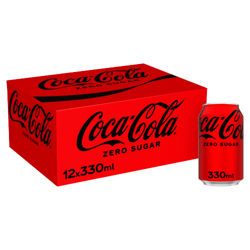 Coke Zero 12pk (12 x 330ml) pack shot