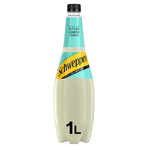 Schweppes Slimline Bitter Lemon 1Ltr pack shot