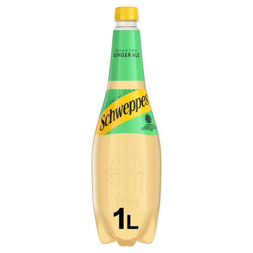 Schweppes Canada Dry Ginger Ale 1Ltr pack shot