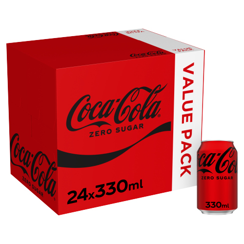 Coke Zero 24pk (24 x 330ml) pack shot