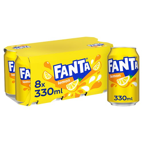 Fanta Fanta Lemon 8pk (8 x 330ml) pack shot