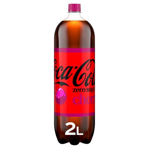 Coke Zero Cherry PET 2Ltr pack shot