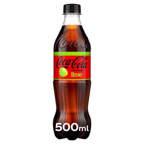 Coca Cola Zero Sugar Lime 500ml pack shot
