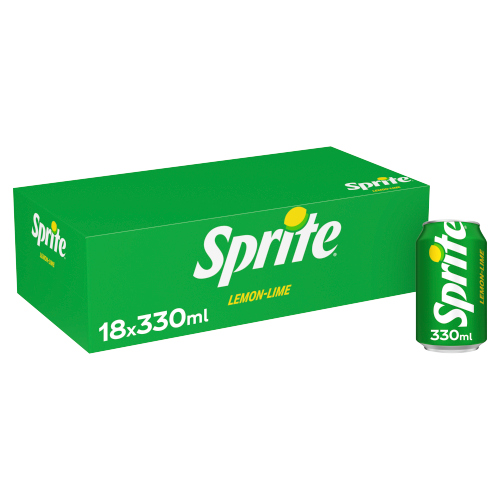 Sprite Regular 18pk (18 x 330ml) pack shot