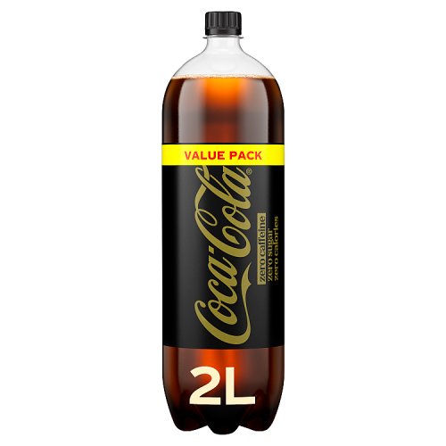 Coke Zero Caffiene Free 2Ltr pack shot