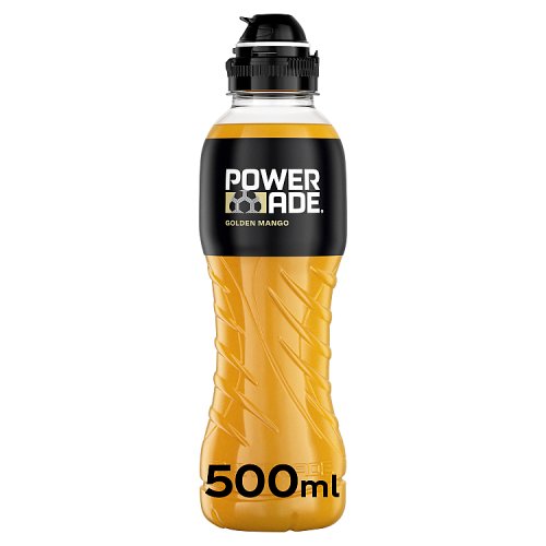 Powerade Golden Mango Sports Drink 500ml pack shot