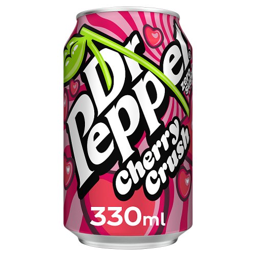 Dr Pepper Zero Cherry Crush Ltd 330ml pack shot