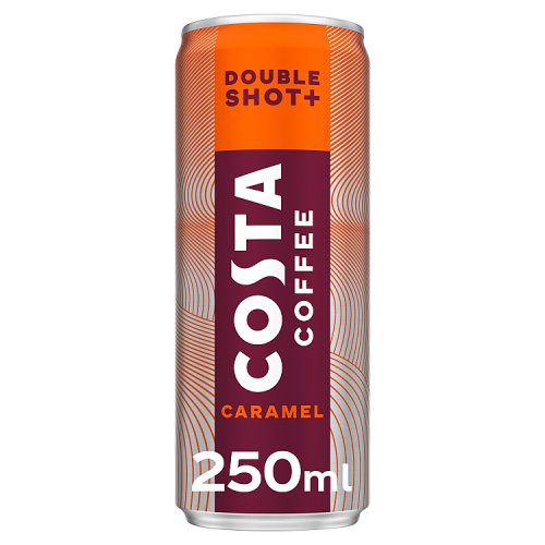 Costa Coffee Double Shot Plus Caramel 250ml pack shot