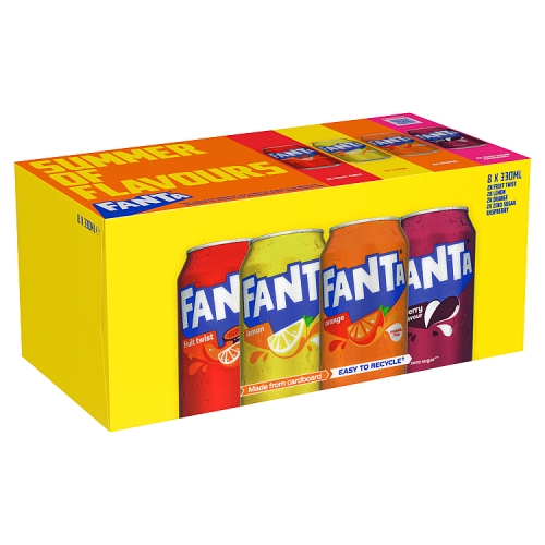 Fanta Variety Pack 8pk (8 x 330ml) pack shot