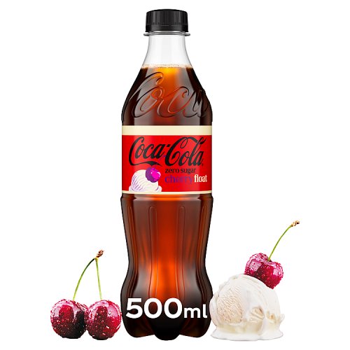 Coca Cola Zero Sugar Cherry Float 500ml pack shot