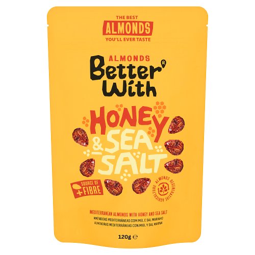 Better With Honey & Sea Salt Almonds 120g pack shot