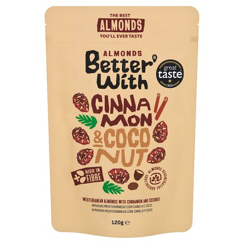 Better With Cinnamon & Coconut Almonds 120g pack shot