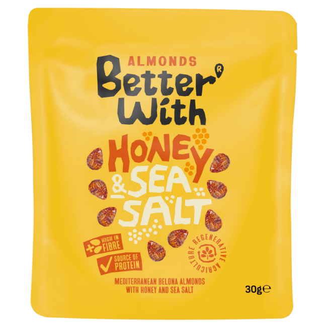 Better With Honey & Sea Salt Almonds 30g pack shot