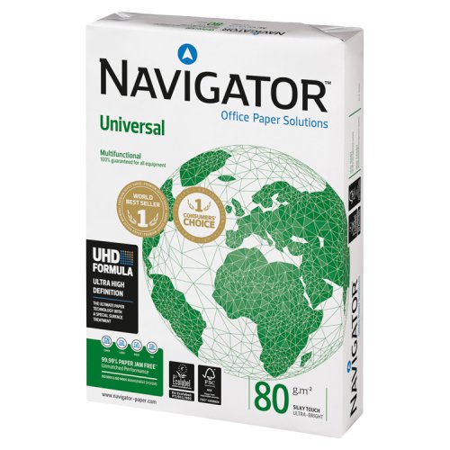 Nu Navigator Universal Office Paper A4 400 Sheet 1s pack shot