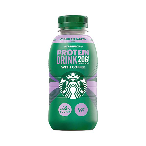 Starbucks Protein Drink Chocolate Mocha Coffee PET 330ml pack shot