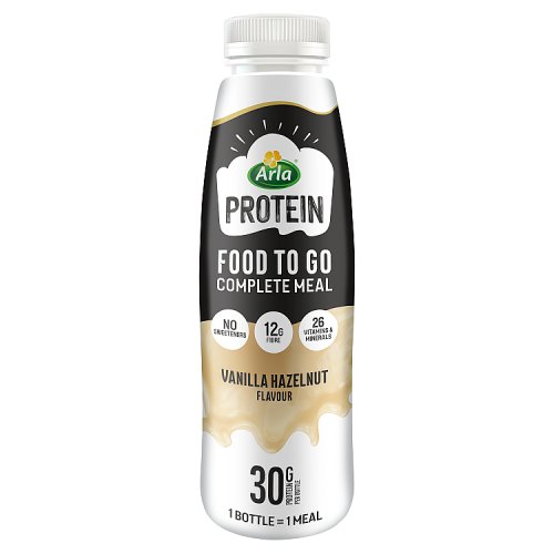 Arla Protein Food To Go Vanilla Hazelnut 500ml pack shot