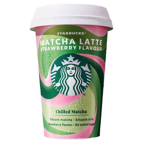 Starbucks Chilled Cup Matcha Strawberry 220ml pack shot