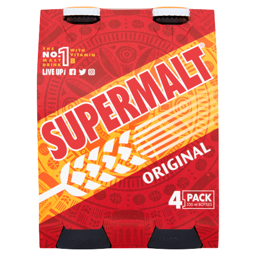 Supermalt Original 4pk (4 x 330ml) pack shot