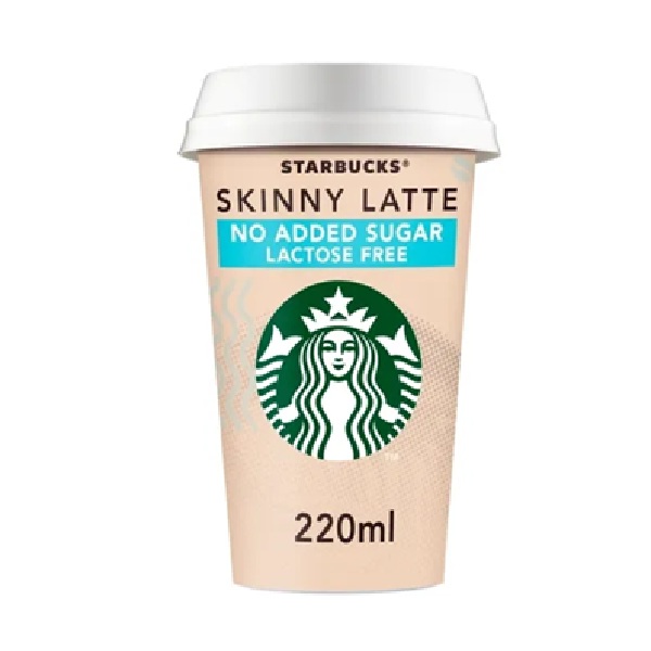 Starbucks Chilled Cup Skinny Latte 220ml pack shot
