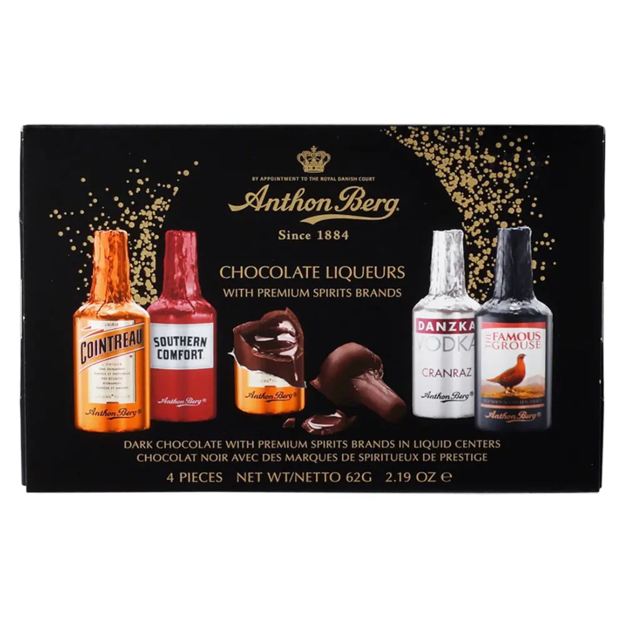 Anthon Berg Chocolate Liqueurs Box 62g pack shot