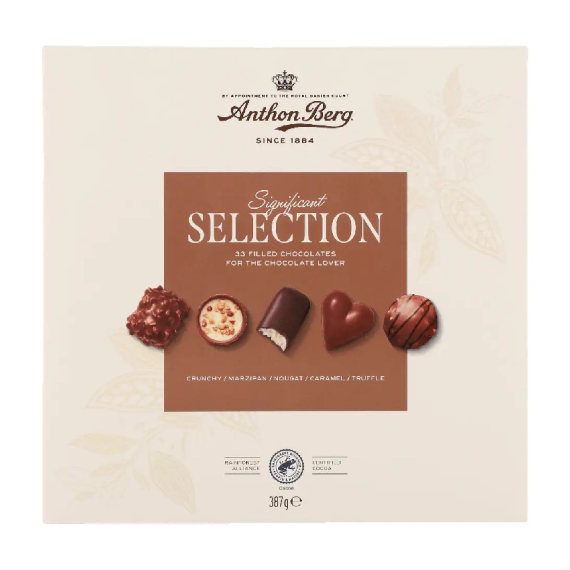 Anthon Berg Significant Assorted Chocolates Collection Gift Box 387g pack shot