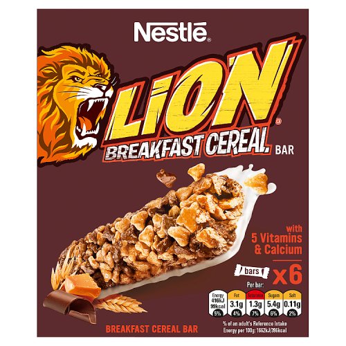Nestle Lion Cereal Bar 6pk (6 x 25g) pack shot