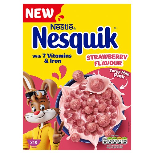 Nesquik Strawberry Cereals 310g pack shot