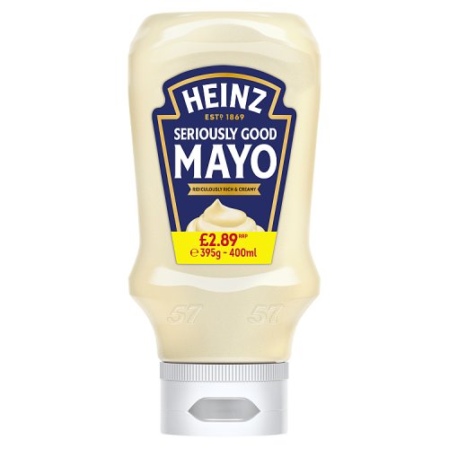 Heinz Mayonnaise Seriously Good PM £2.89 400ml pack shot