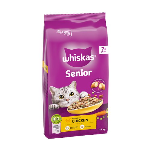 Whiskas 7+ Cat Complete Dry & Chicken 1.9kg pack shot