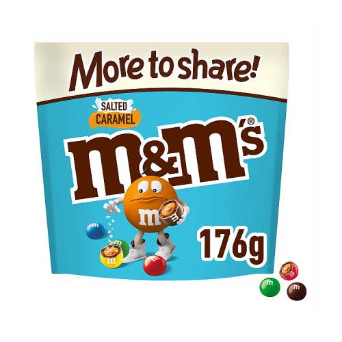 M&Ms Salted Caramel More To Share Pouch 176g pack shot