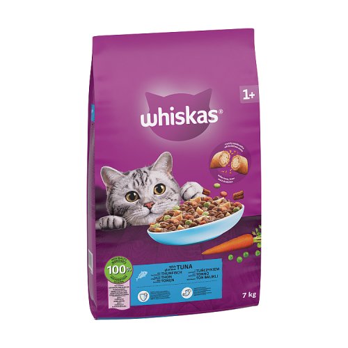 Whiskas 1+ Cat Complete Dry With Tuna 7kg pack shot