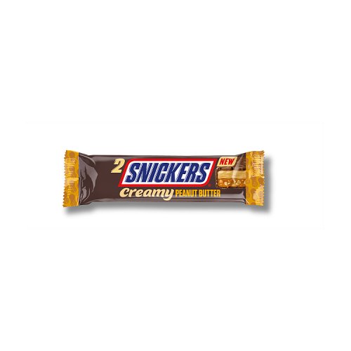 Snickers Creamy Peanut Butter 36.5g pack shot