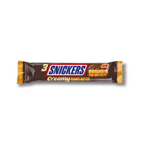 Snickers Creamy Peanut Butter Trio 54.75g pack shot