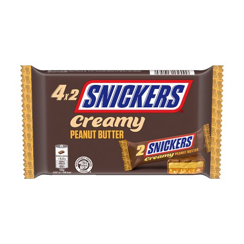 Snickers Creamy Peanut Butter 4pk (4 x 36.5g) pack shot