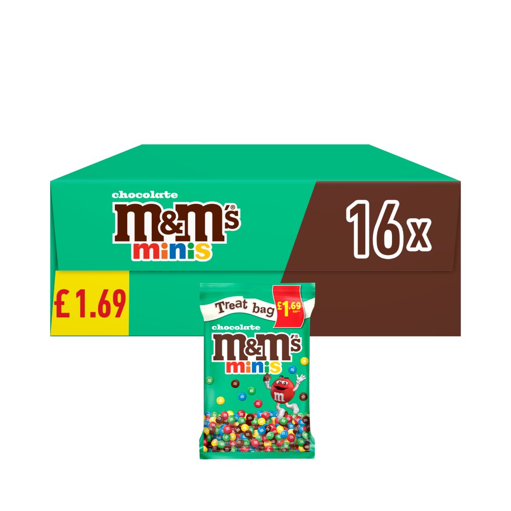 M&ms Chocolate Minis Treat Bag 70g PMP pack shot