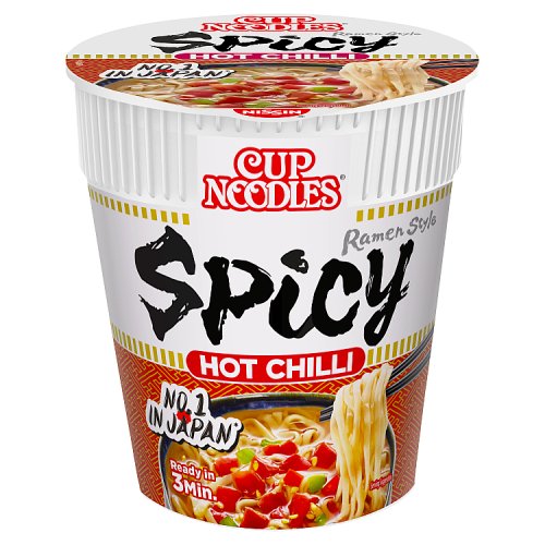Nissin Cup Noodles Hot Chilli 66g pack shot